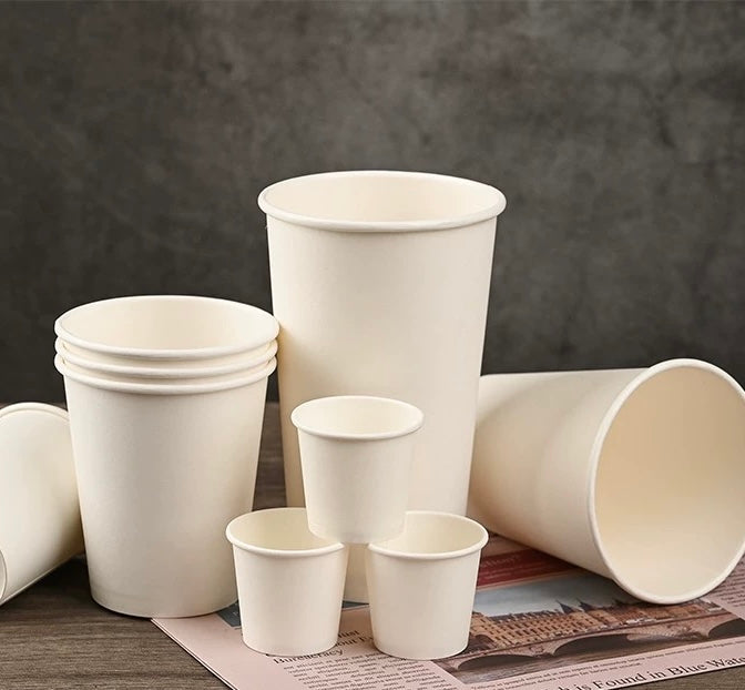 White paper cup